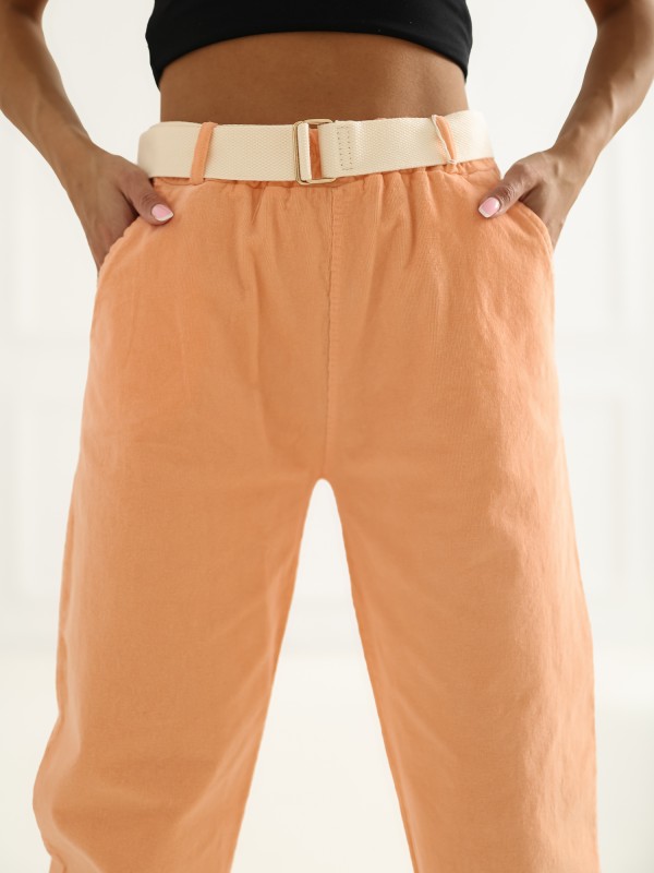Spodnie-IT-SP-26016.85-jasny pomarańczowy