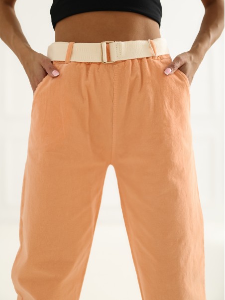 Spodnie-IT-SP-26016.85-jasny pomarańczowy