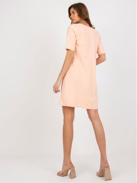 Suknelė-LK-SK-506790.45-persikų spalvos