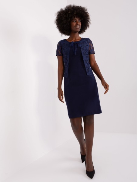 Suknelė-LK-SK-509284-2.03X-tamsiai mėlyna