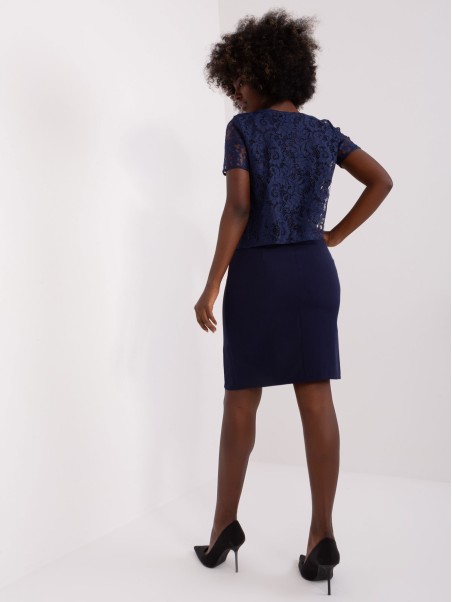 Suknelė-LK-SK-509284-2.03X-tamsiai mėlyna