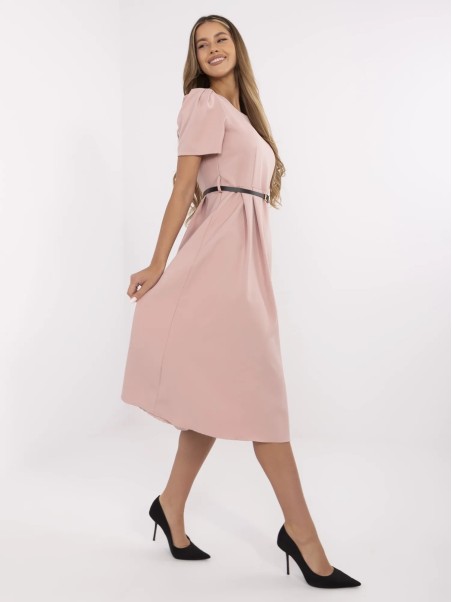 Suknelė-MI-SK-A2328.41-tamsiai rožinė