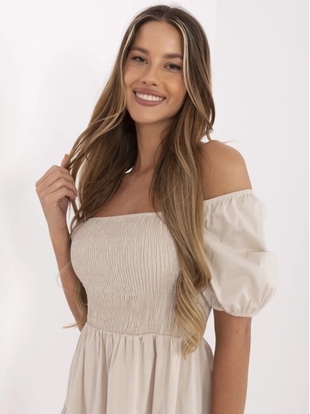 Suknelė-MI-SK-A2561.89-smėlinė