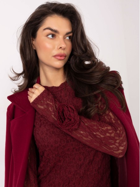 Suknelė-IT-SK-9913.30-bordo spalvos