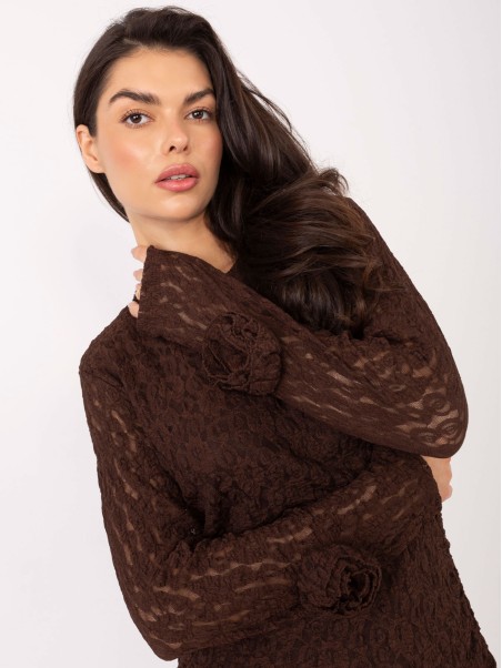 Suknelė-IT-SK-9913.30-tamsiai ruda