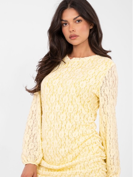 Suknelė-IT-SK-9975.99-šviesiai geltona