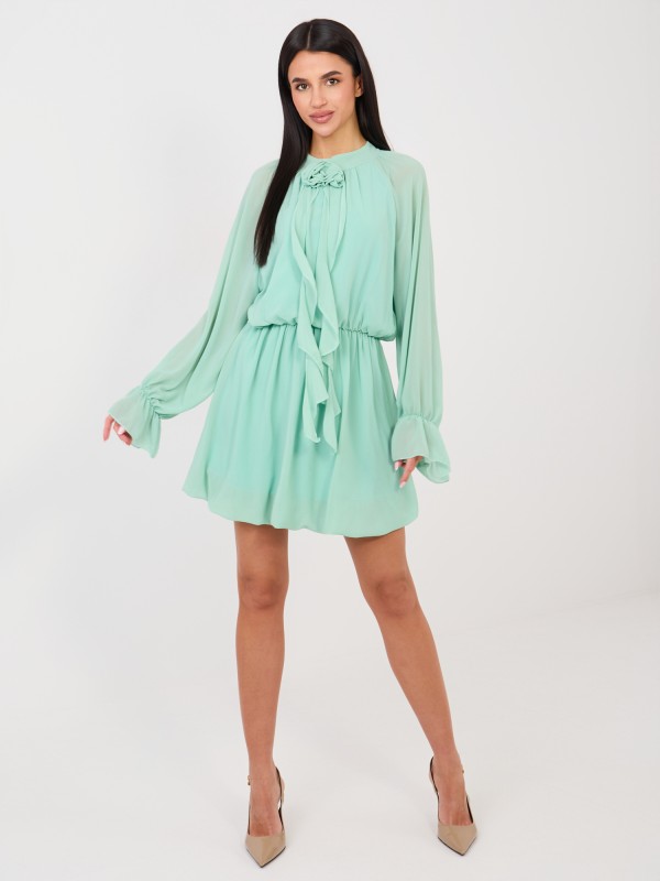 Suknelė-MI-SK-A1554.67-mėtinė