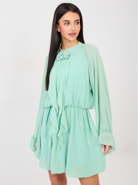 Suknelė-MI-SK-A1554.67-mėtinė