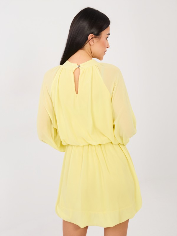 Suknelė-MI-SK-A1554.67-šviesiai geltona