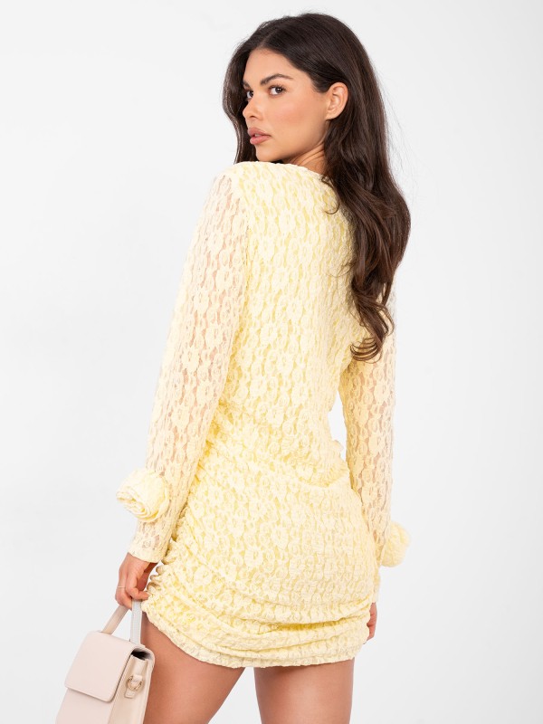 Suknelė-IT-SK-9913.30-šviesiai geltona