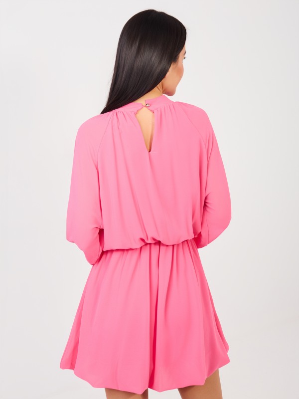 Suknelė-MI-SK-A1554.67-tamsiai rožinė