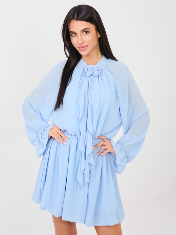 Suknelė-MI-SK-A1554.67-šviesiai mėlyna