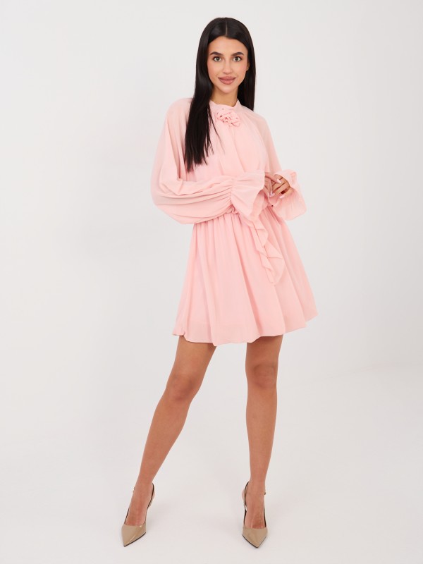 Suknelė-MI-SK-A1554.67-persikų spalvos
