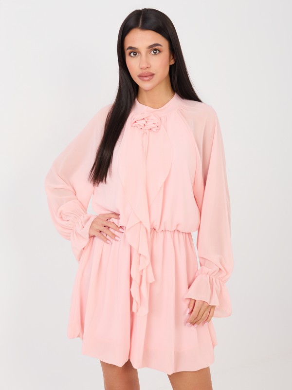 Suknelė-MI-SK-A1554.67-persikų spalvos