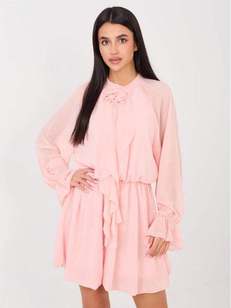 Suknelė-MI-SK-A1554.67-persikų spalvos