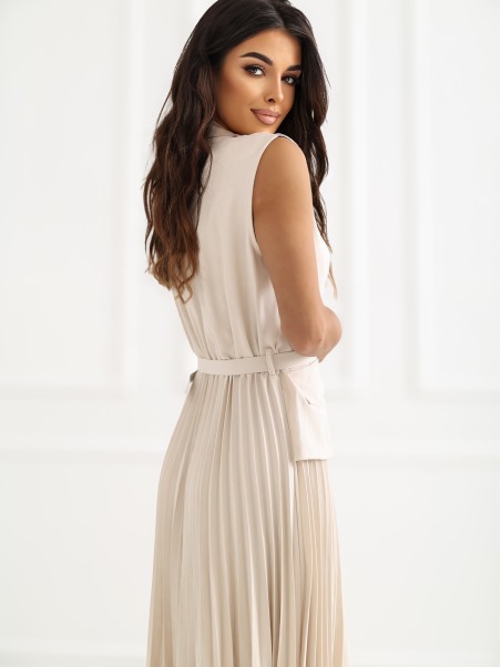 Suknelė-IT-SK-21558.03-šviesiai smėlio spalvos