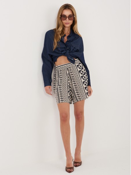 Šortai-D73771M62489KD-tamsiai mėlyni