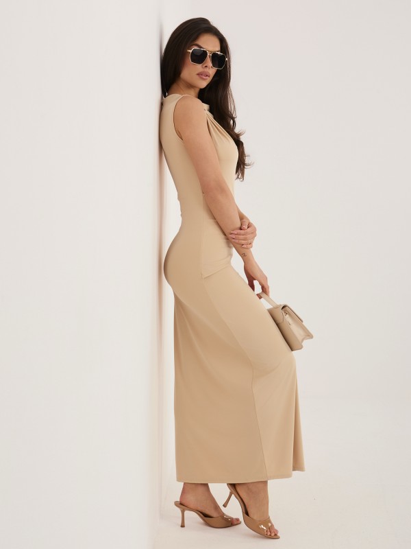 Suknelė-IT-SK-22392.21-smėlinė