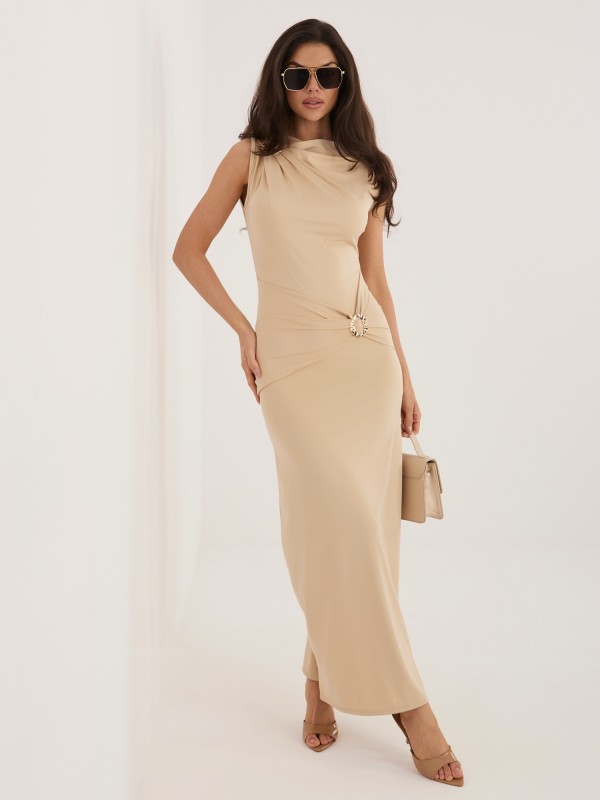 Suknelė-IT-SK-22392.21-smėlinė