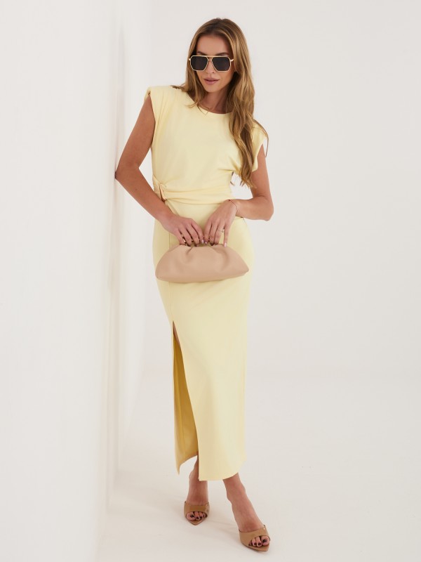 Suknelė-IT-SK-22350.86-šviesiai geltona