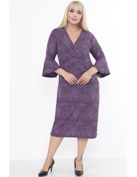 Marga violetinė suknelė ❤️ Suknelės apkūnioms