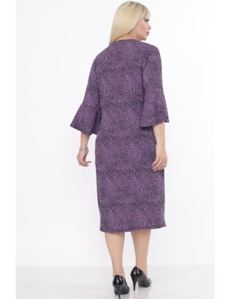 Marga violetinė suknelė ❤️ Suknelės apkūnioms