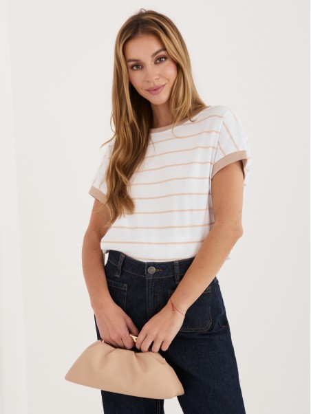 Bluzka-RV-BZ-A1243.13P-ciemny bezowy