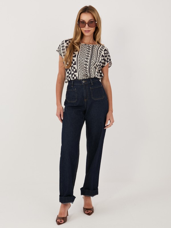 Bluzka-D73771AG10978AA-granatowy