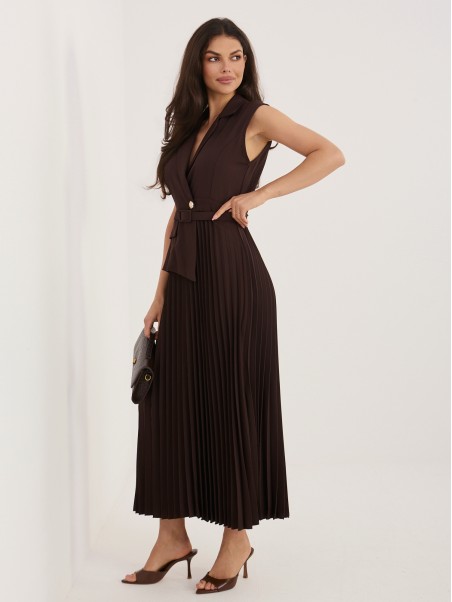 Sukienka-IT-SK-21558.03-ciemny brązowy