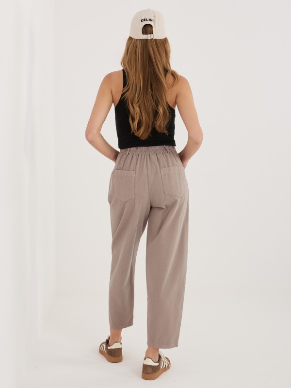 Spodnie-IT-SP-FL8916-1.15-ciemny bezowy