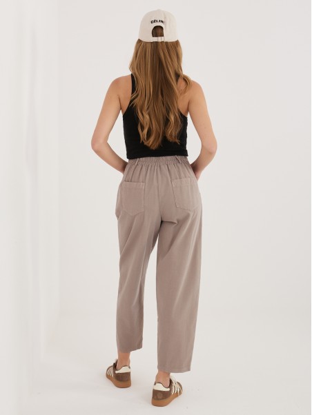 Spodnie-IT-SP-FL8916-1.15-ciemny bezowy