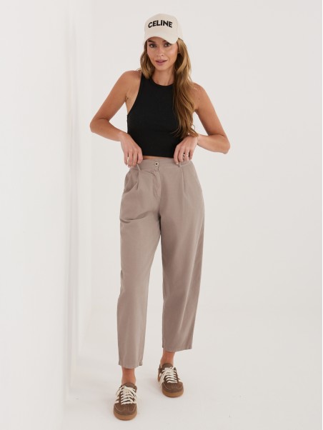 Spodnie-IT-SP-FL8916-1.15-ciemny bezowy