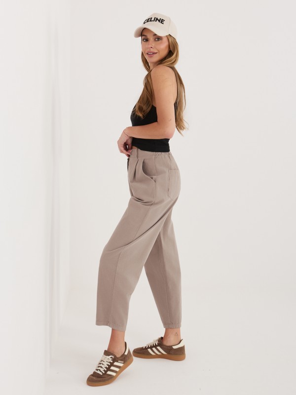 Spodnie-IT-SP-FL8916-1.15-ciemny bezowy