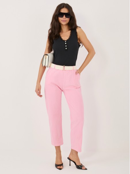 Spodnie-IT-SP-26016.85-jasny różowy