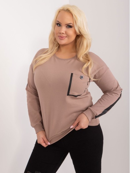 Bluzka-RV-BZ-9329.57-ciemny bezowy