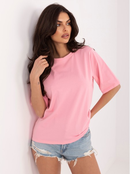 T-shirt- RV-TS-A1089.87-jasny różowy