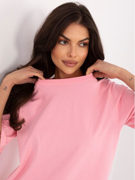 T-shirt- RV-TS-A1089.87-jasny różowy