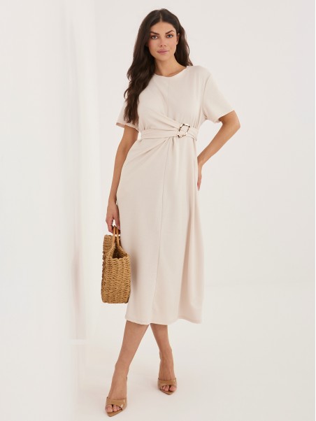 Sukienka-MI-SK-A5449.92-jasny beżowy