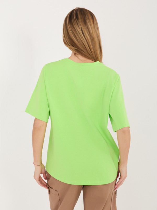 T-shirt- RV-TS-A1089.87-jasny zielony