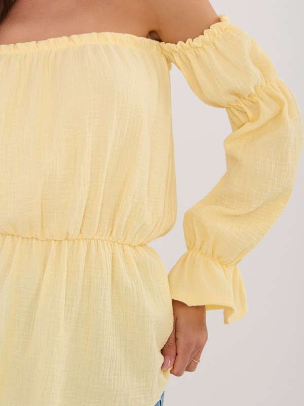 Bluzka-MI-BZ-M682.92-jasny żółty