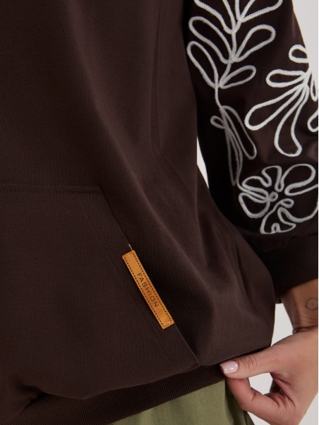 Bluza-RV-BL-A367-1.18P-ciemny brązowy