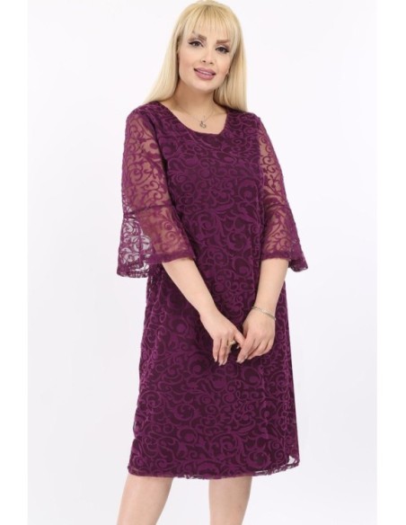 Violetinės spalvos suknelė ❤️ Suknelės apkūnioms