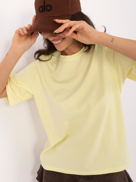 T-shirt- RV-TS-A1089.87-jasny żółty 2
