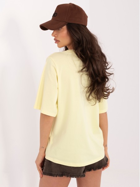 T-shirt- RV-TS-A1089.87-jasny żółty