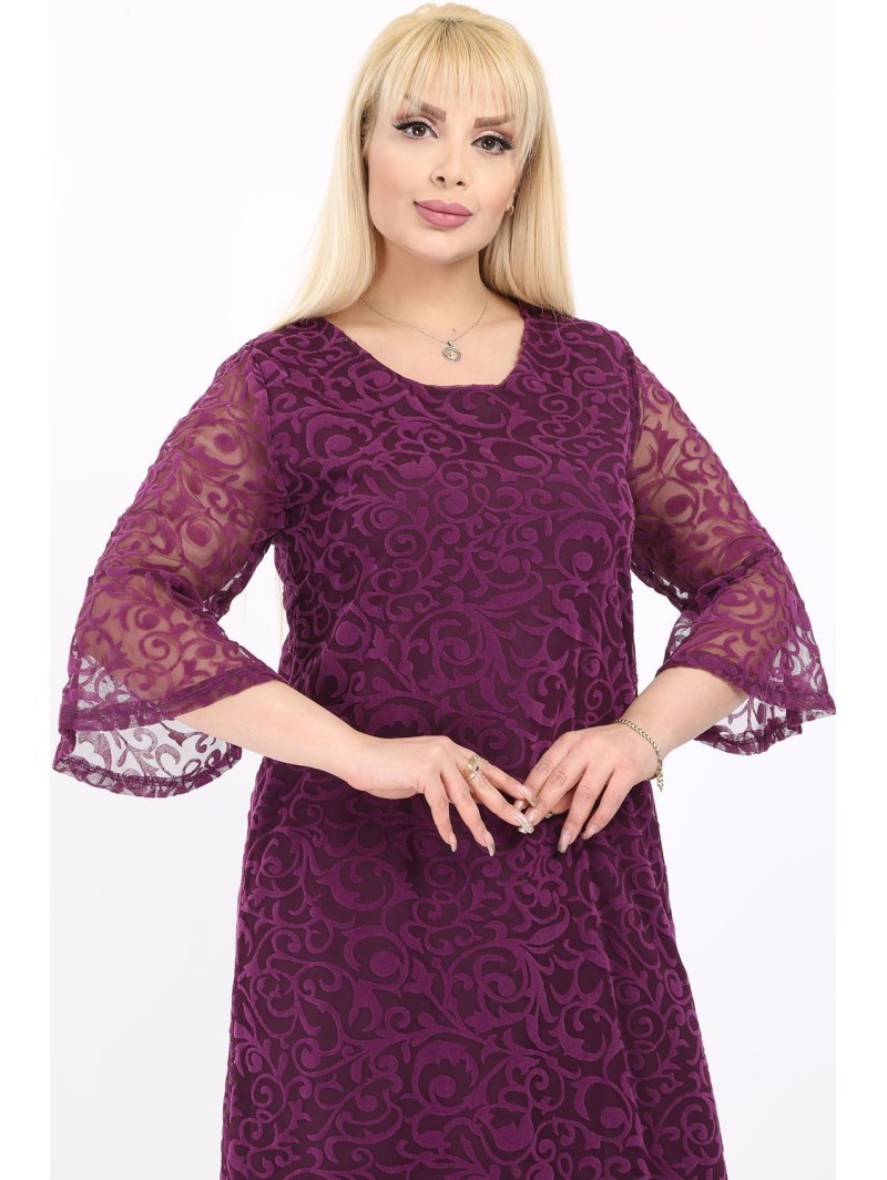 Violetinės spalvos suknelė ❤️ Suknelės apkūnioms