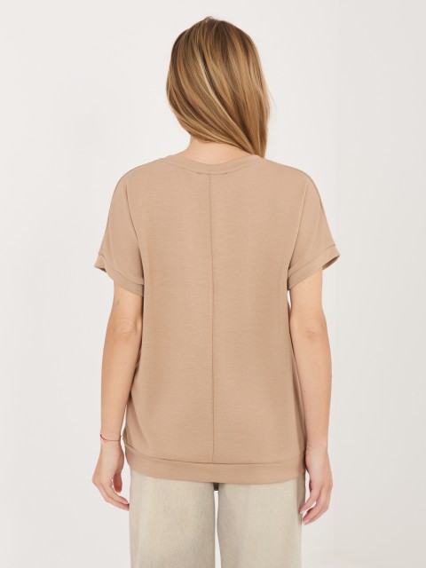 Bluzka-RV-BZ-A1262.00-ciemny bezowy 2