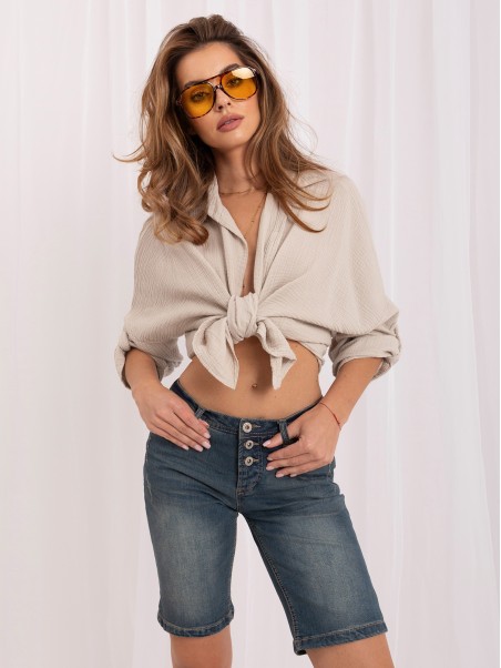 Szorty-D8605Y61506AZD106-ciemny niebieski