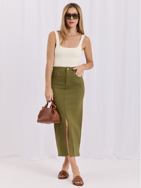 Spódnica-HM-SD-MC6290.49-khaki
