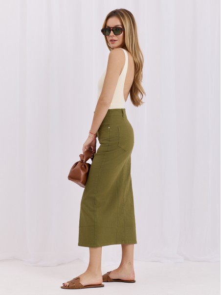 Spódnica-HM-SD-MC6290.49-khaki