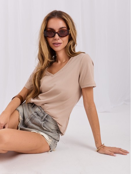 T-shirt-RV-TS-A1095.33-beżowy